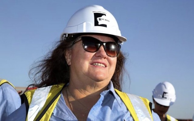 Australia billionaires invest energy Gina Rinehart Andrew Twiggy Forrest Chris Ellison Warrego Beach CWP Renewables