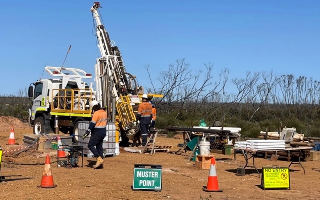 Classic Minerals ASX CLZ diamond drilling rig Kat Gap gold project Western Australia