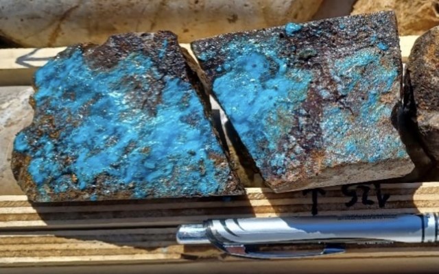 Culpeo Minerals ASX CPO visible copper mineralisation Las Petacas Chile Chrysocolla