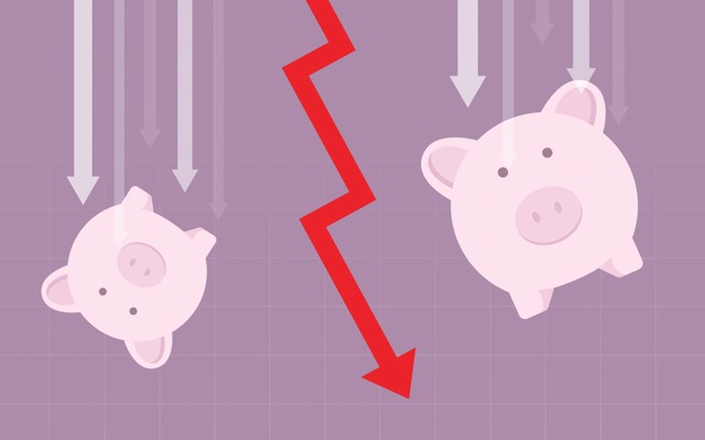 Falling household wealth Australia property spending