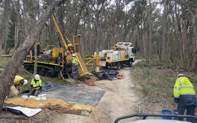 Navarre Minerals ASX NML AC drilling at Jubilee Project gold Victoria Fosterville