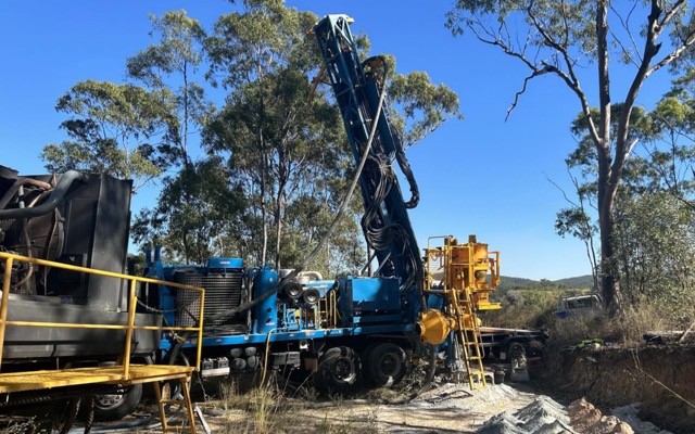 QMines ASX QML copper azurite malachite Mt Chalmers pit