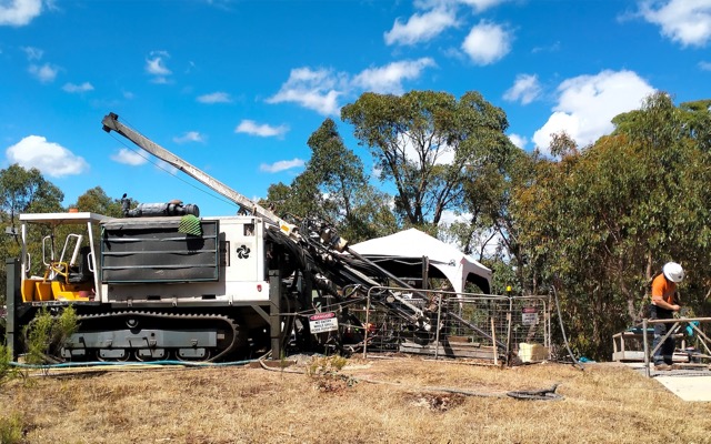 Southern Cross Gold ASX SXG Sunday Creek Victoria mineralisation drill hole