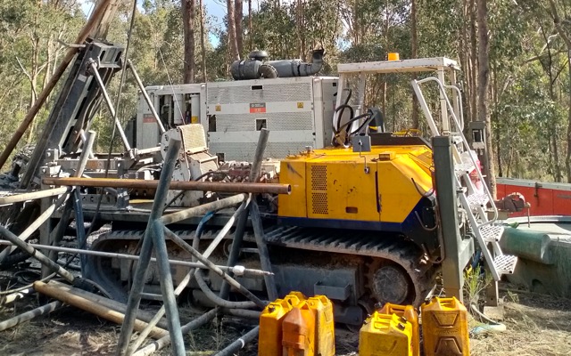 Southern Cross Gold ASX SXG Sunday Creek drill rig Rising Sun Apollo Victoria